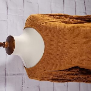 Anthropologie Mustard Crew Neck Sweater